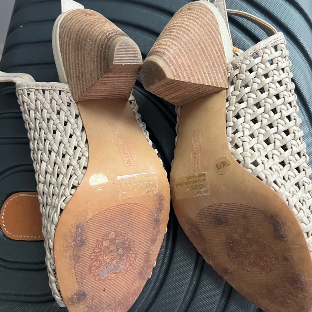 Vince Camuto Women's Woven Slingback Sandals w/peep toe design